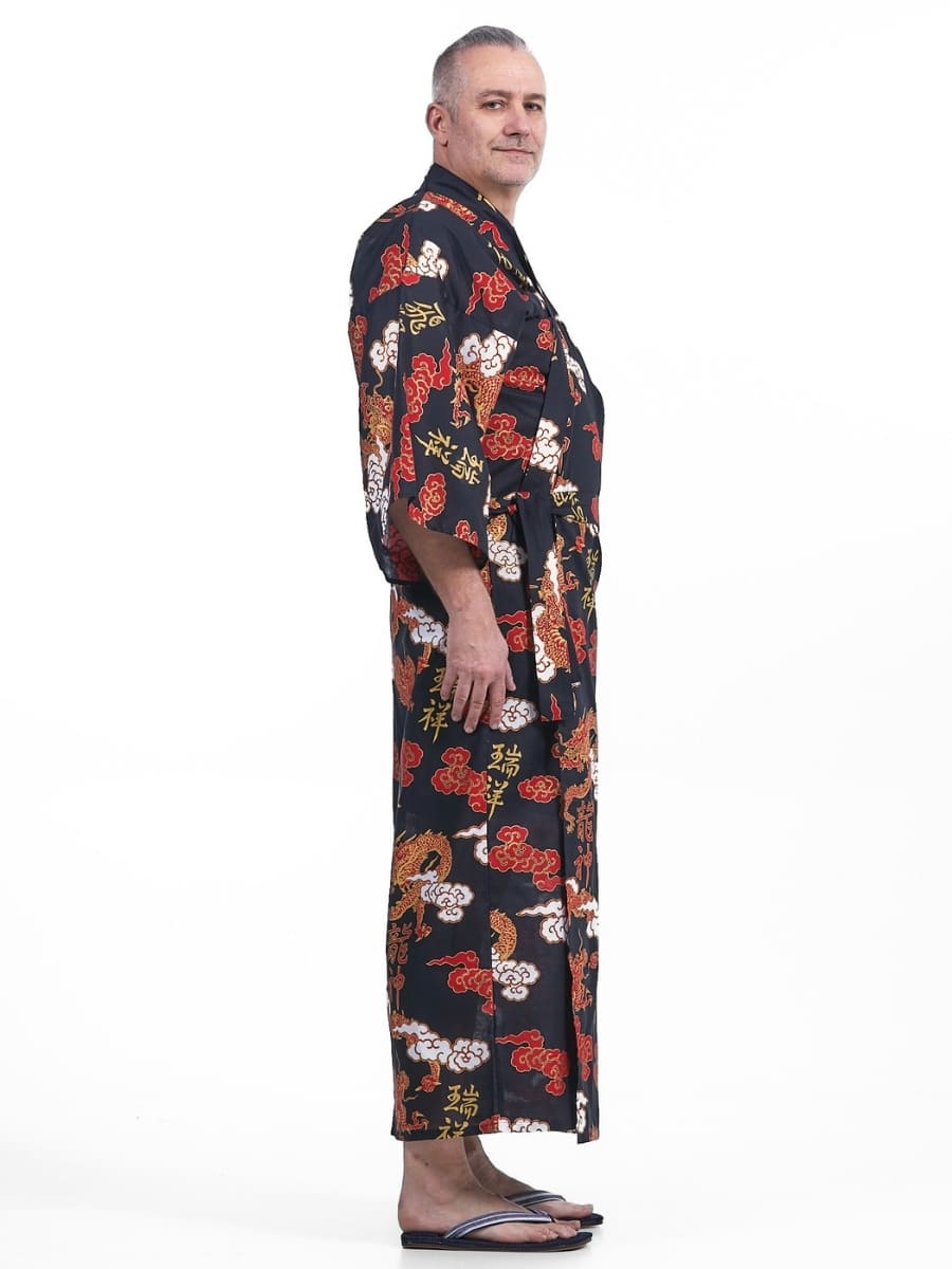 Men’s Yukata Kimono – Ryū & Kumo