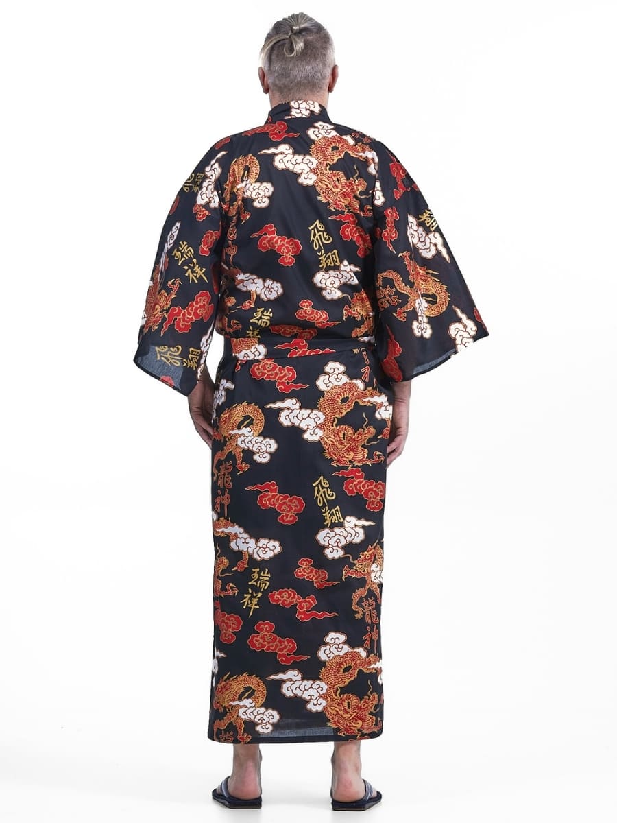 Men’s Yukata Kimono – Ryū & Kumo