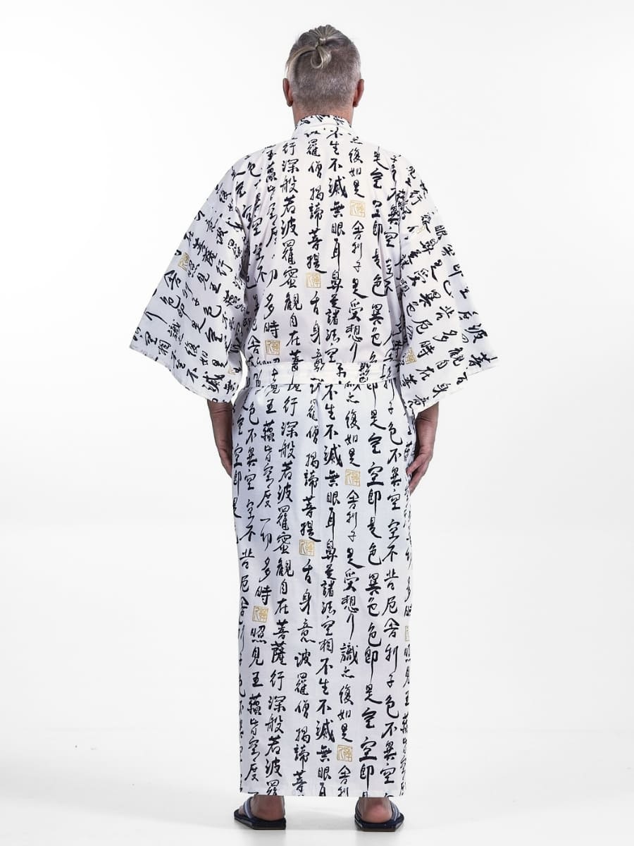 Men’s Yukata Kimono – Hannya Sutra