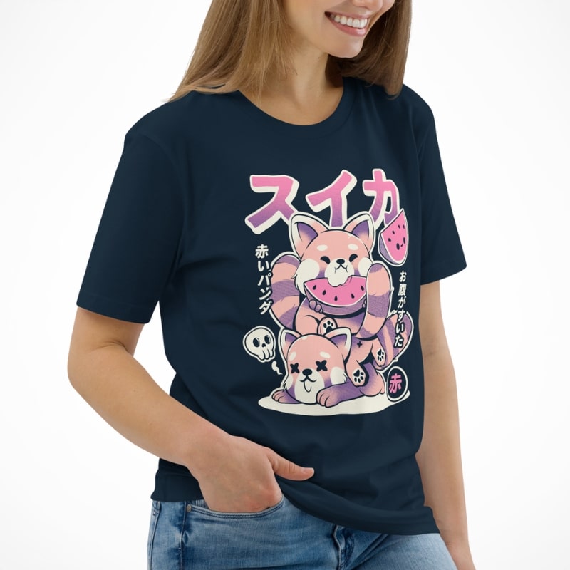 Japanese T-Shirt - Red Panda