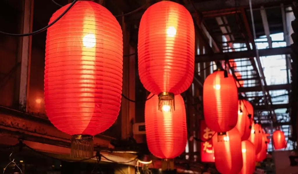 Japanese lantern decoration