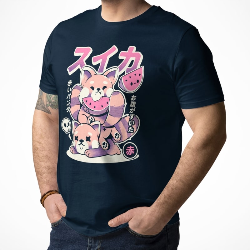 Japanese T-Shirt - Red Panda