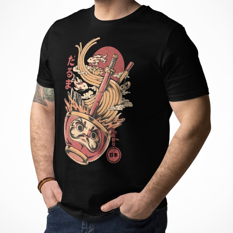 T-Shirt Japanese Style - Daruma Ramen