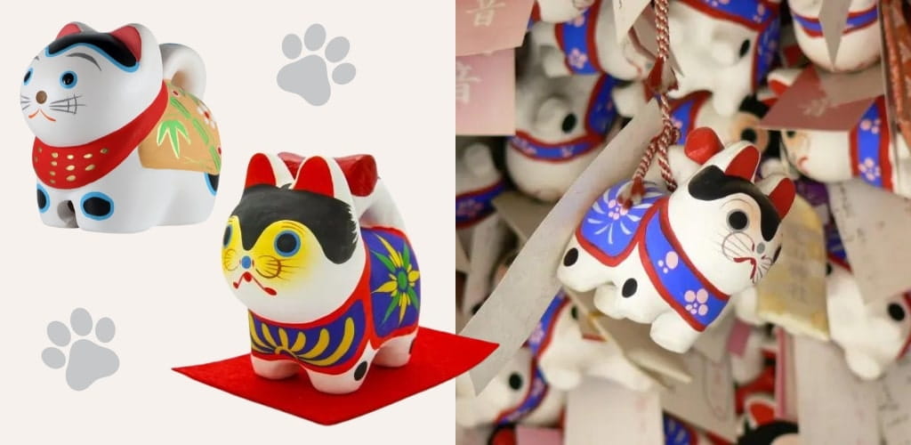 Japanese good luck charm inu hariko
