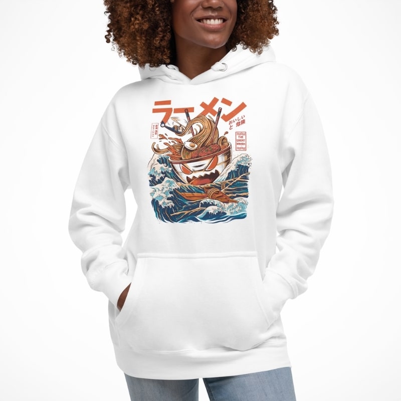 Japanese Art Hoodie - The Great Ramen off Kanagawa