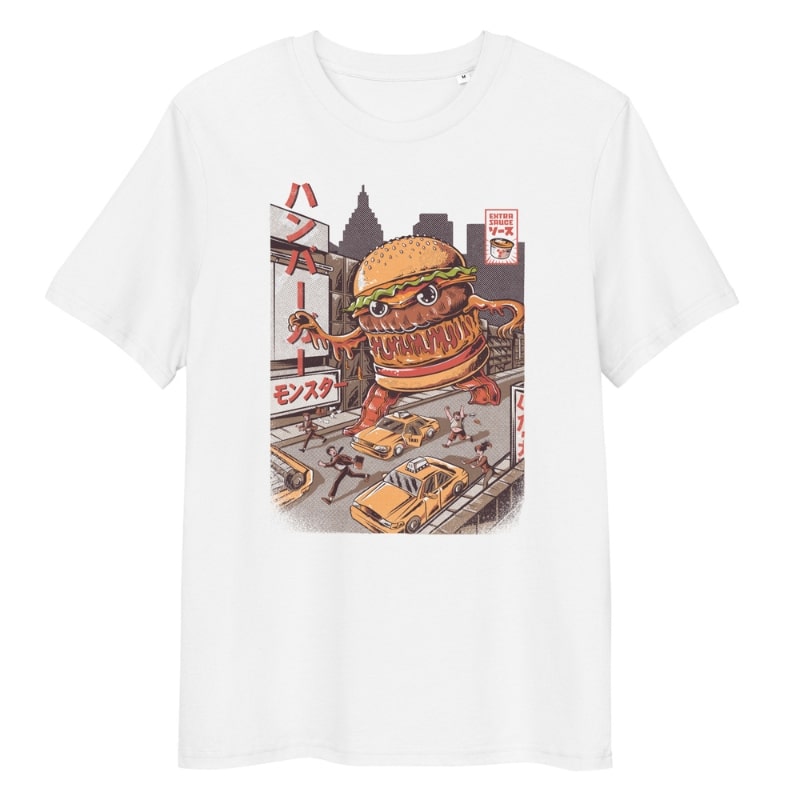 Japanese T-Shirt - Burgerzilla