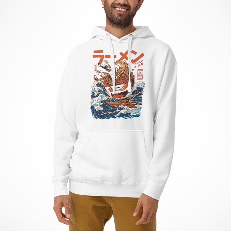 Japanese Art Hoodie - The Great Ramen off Kanagawa