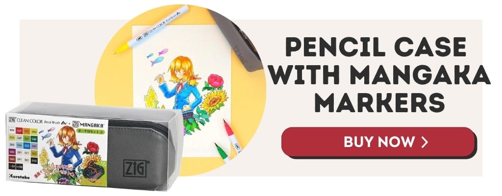 pencil case mangaka markers