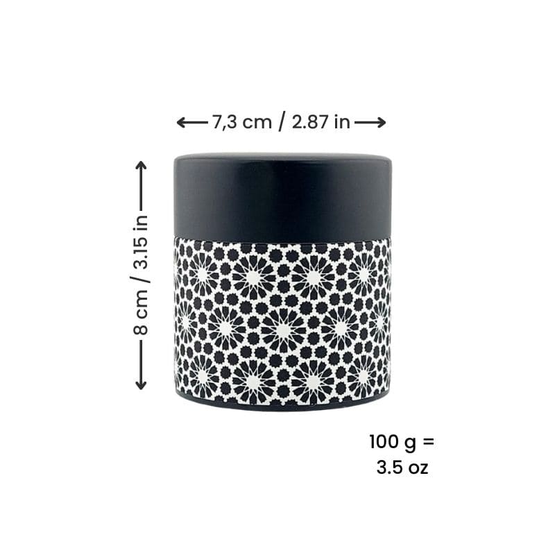 Japanese Tea Caddy - Kuro Kiku