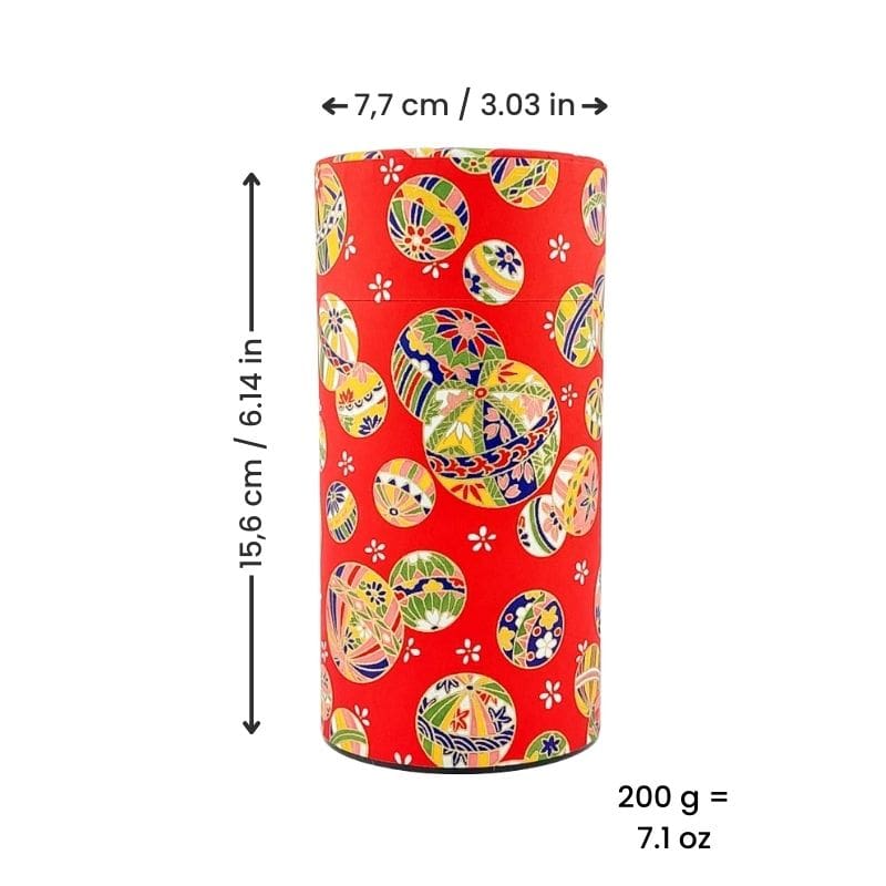 Washi Tea Canister - Temari