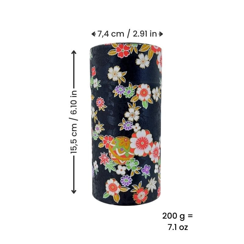 Washi Paper Tea Box - Black