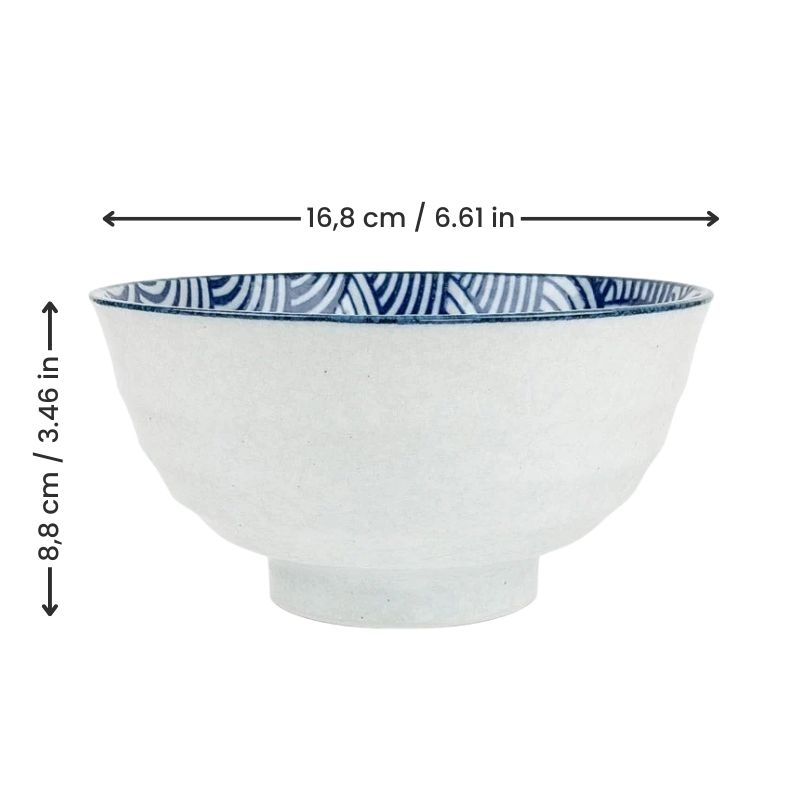 Seigaiha Japanese Bowl