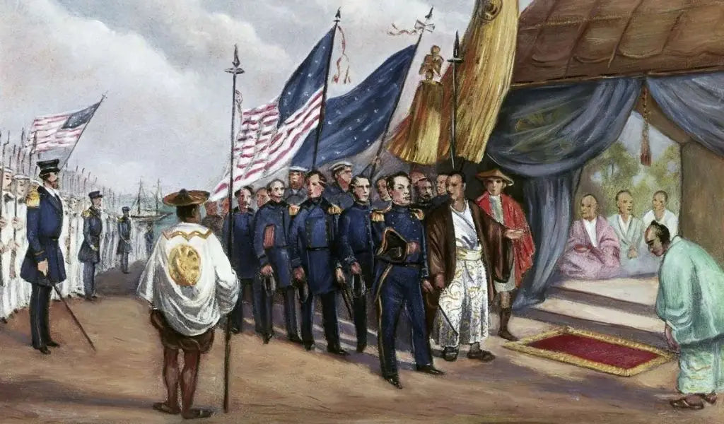 Commodore Matthew Perry and the treaty of Kanagawa