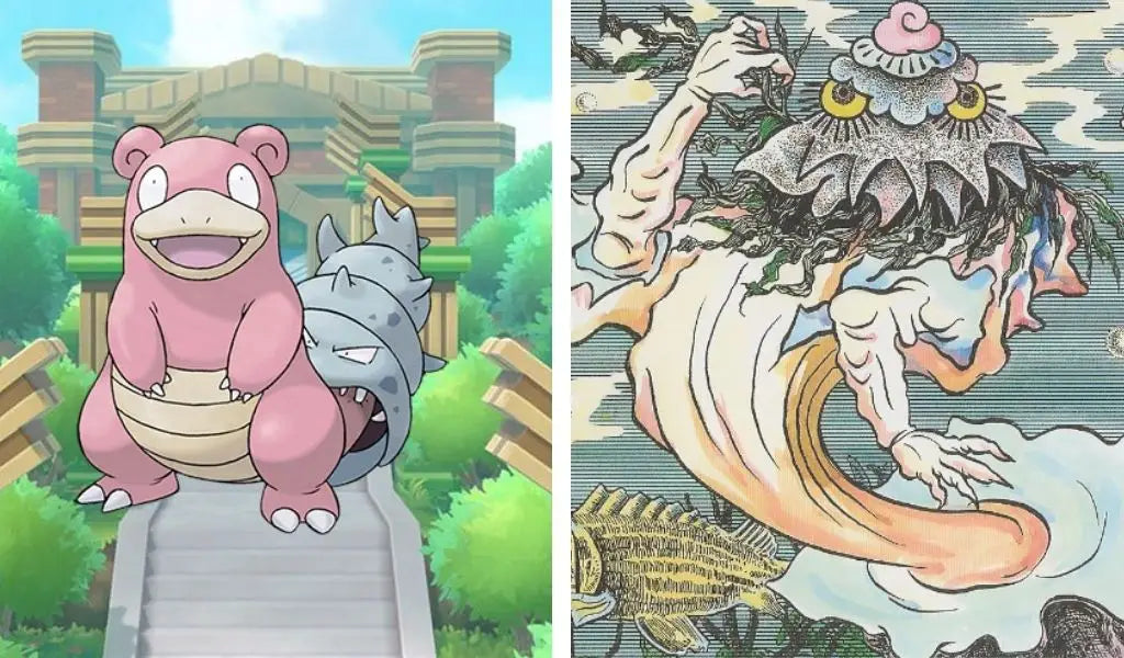 Slowbro vs Sazae-Oni
