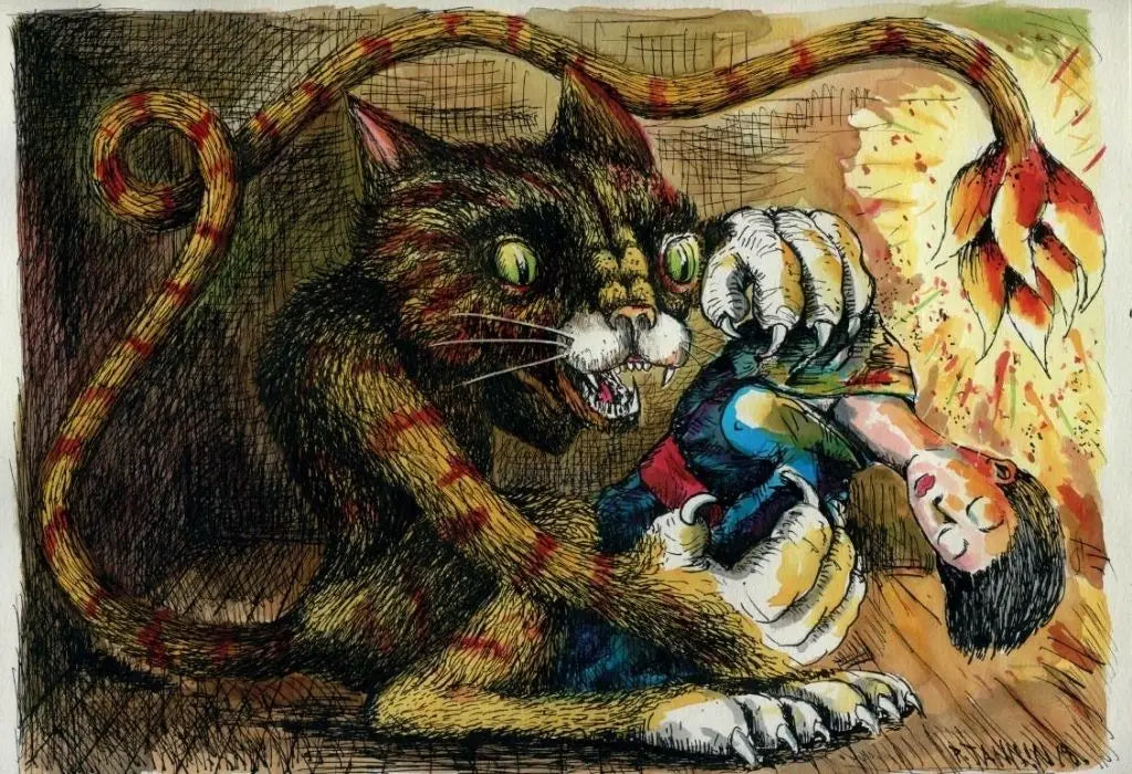 Bakeneko illustration by Patrick Jannin