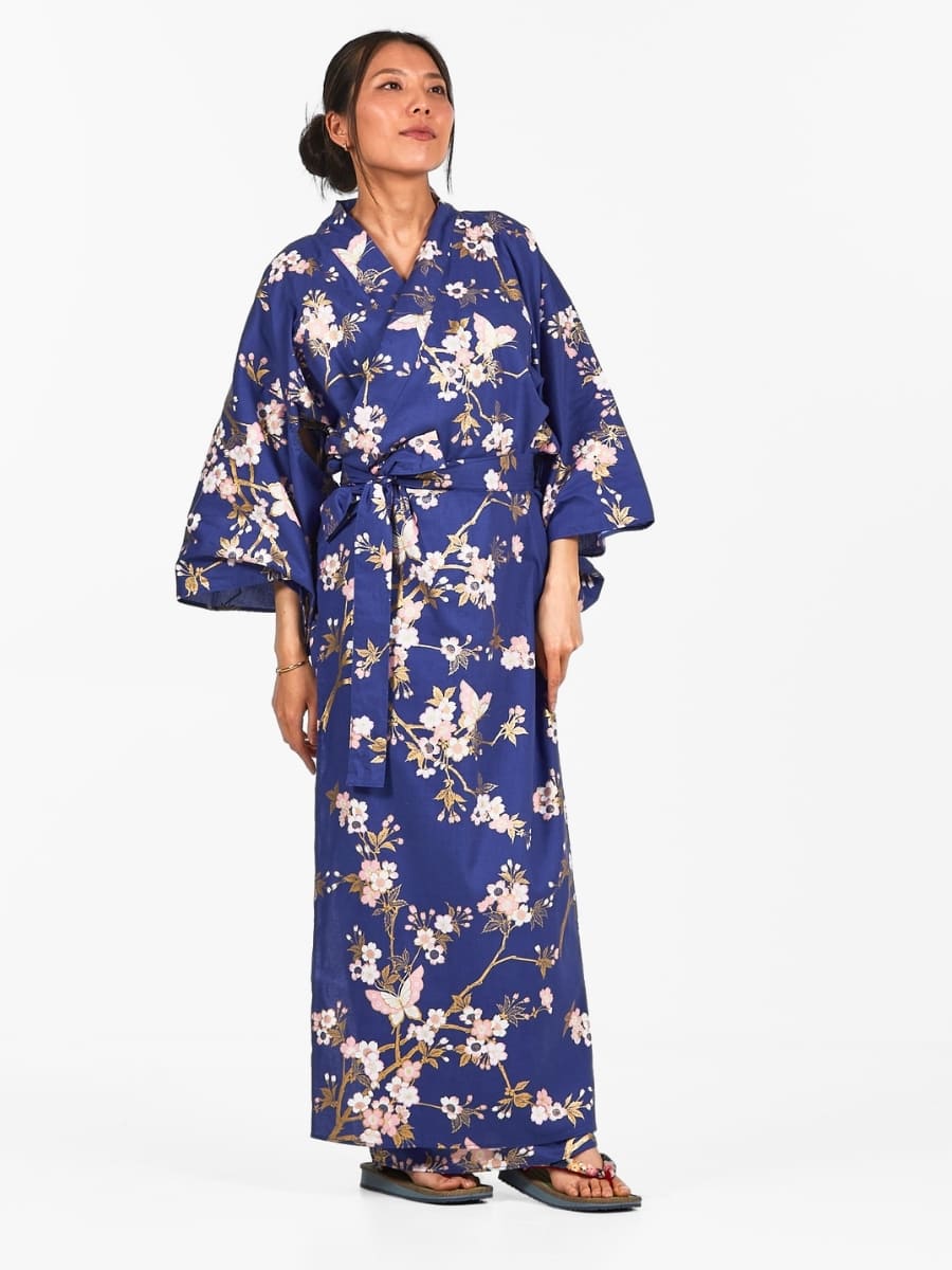 Women's Yukata Kimono - Sakura to Chō