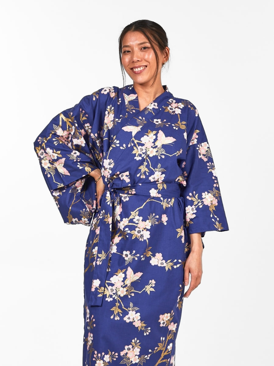 Women's Yukata Kimono - Sakura to Chō