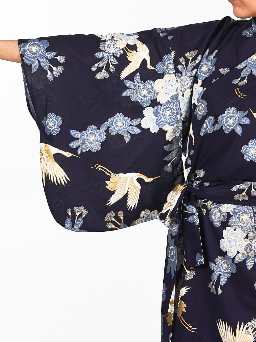 Women's Yukata Kimono - Sakura to Tsuru
