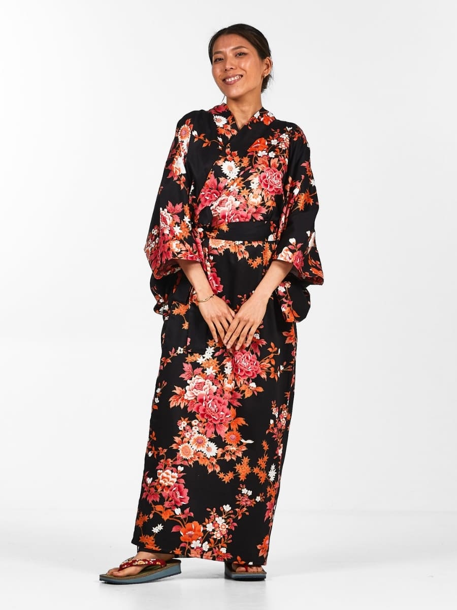 Women's Japanese Kimono - Sakura to Botan