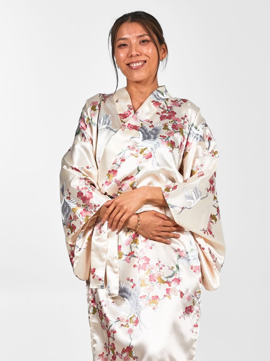 Happi Kimono Women - Ume to Tsuru