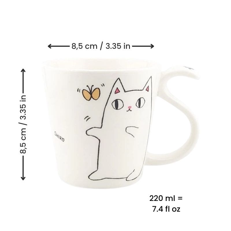 Cute Cat Mug - Neko Shiro