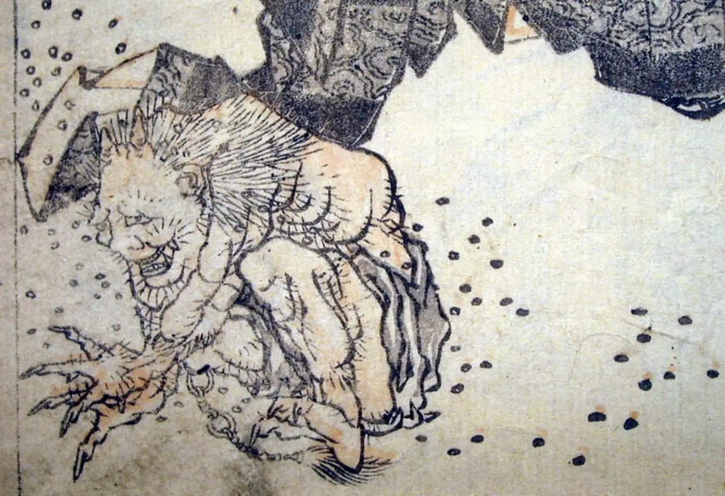 Oni chased by bean throwing