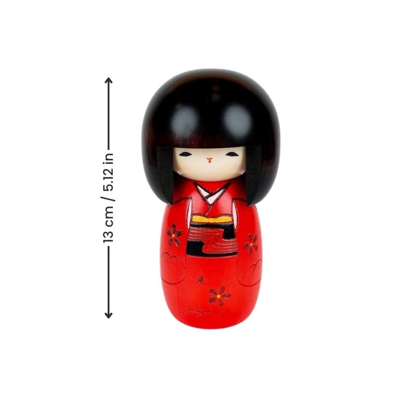 Red Kokeshi Doll
