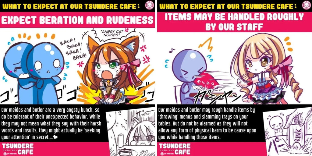 Posters in a Tsundere Cafe