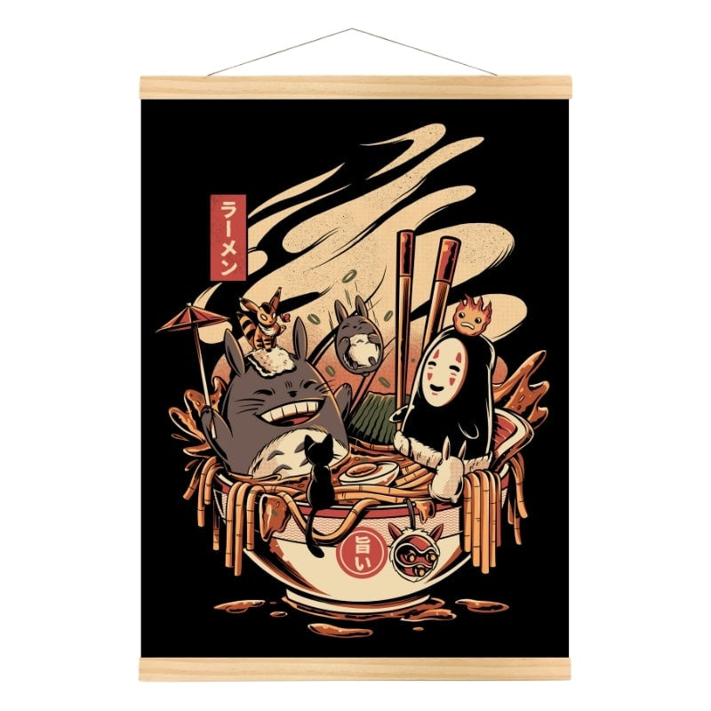 Japanese Ghibli Ramen poster - A3