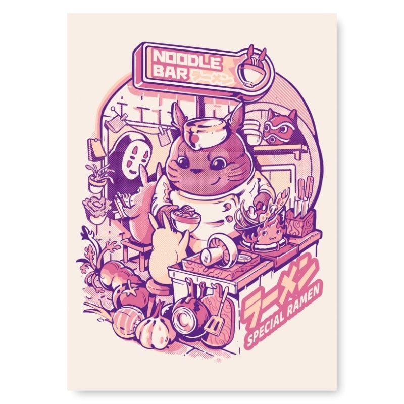 Japanese Noodle Bar Poster - A3