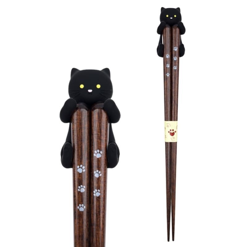 Baguettes Japonaises Kawaii Chat Noir