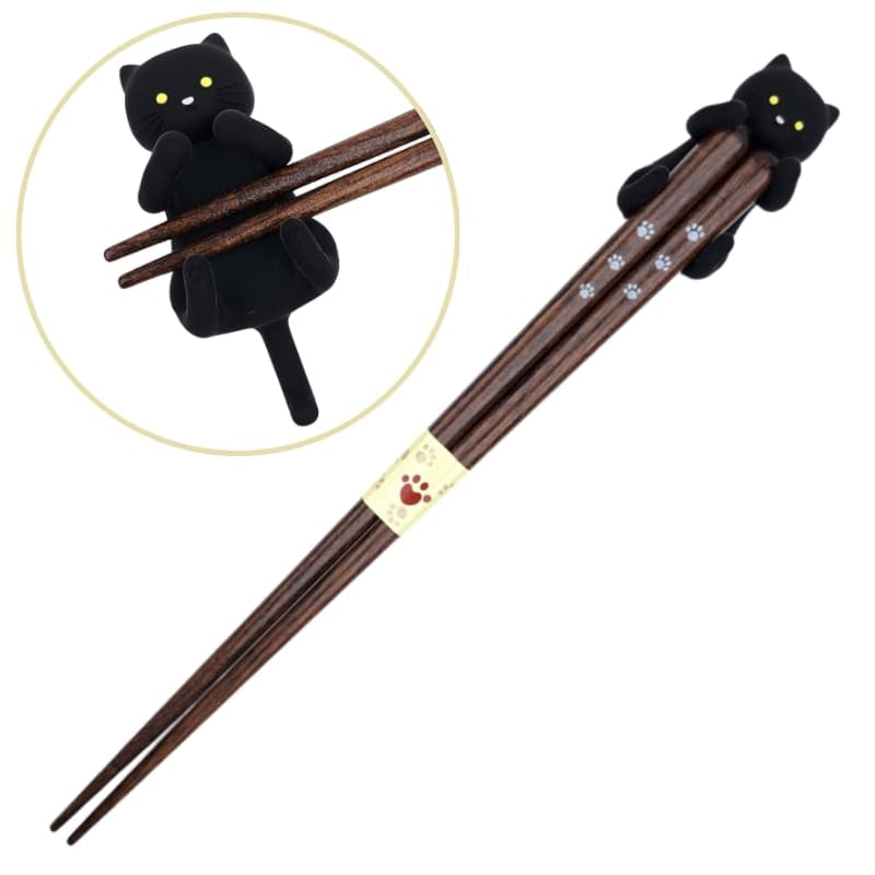 Baguettes Japonaises Kawaii Chat Noir