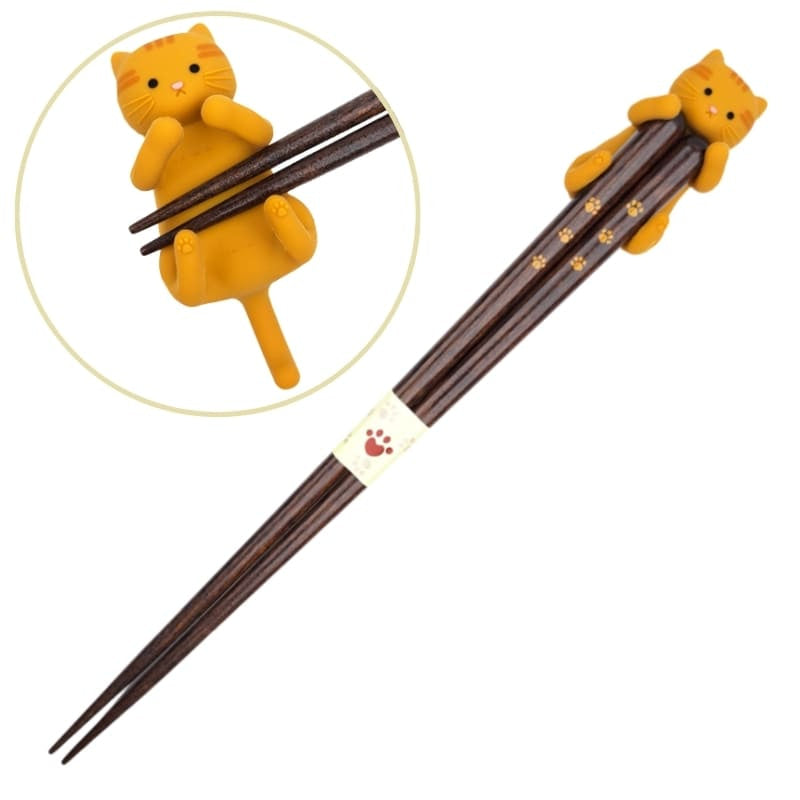 Baguettes Japonaises Kawaii Chat Roux