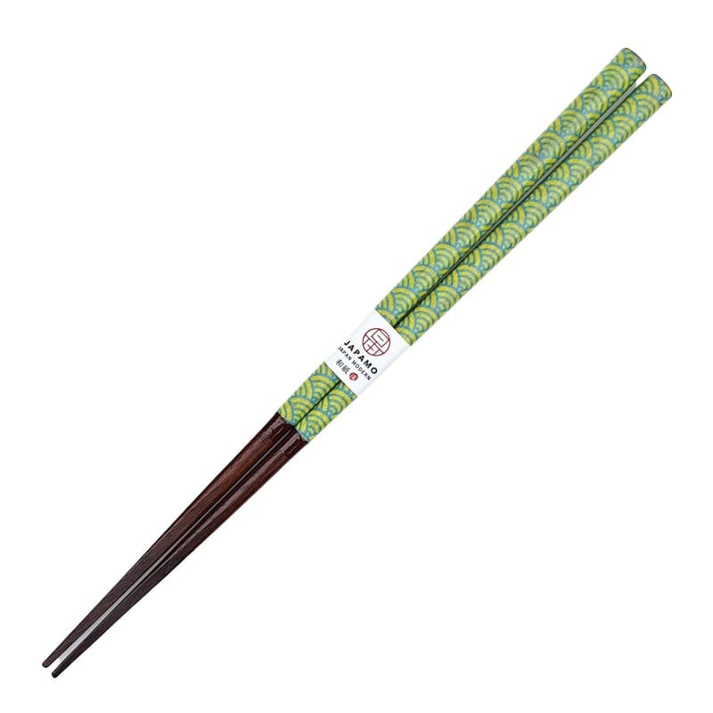 Baguettes Japonaises Seigaiha Vert