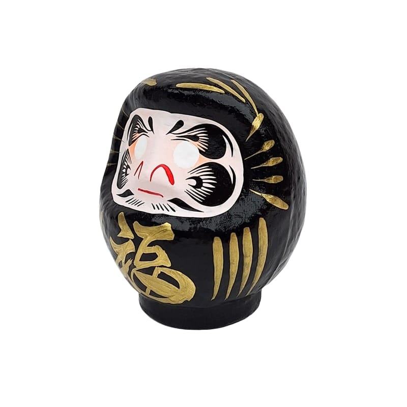 Black Japanese Daruma – 3.5” to 5.9”