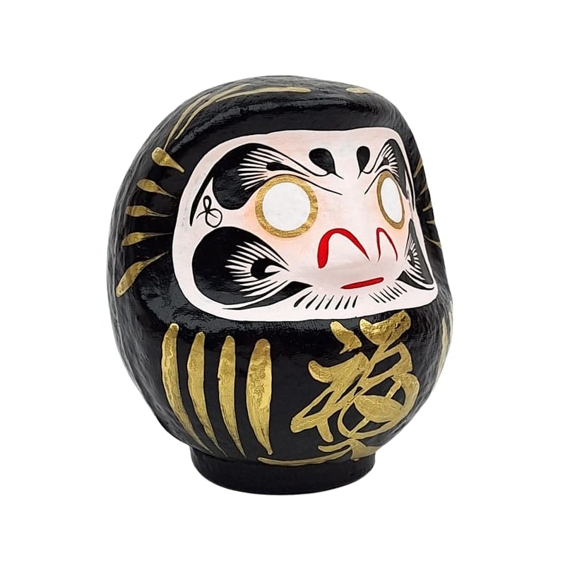 Black Japanese Daruma – 3.5” to 5.9”