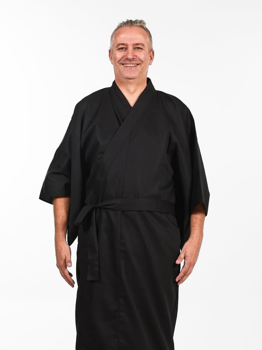Black Men’s Kimono One Size