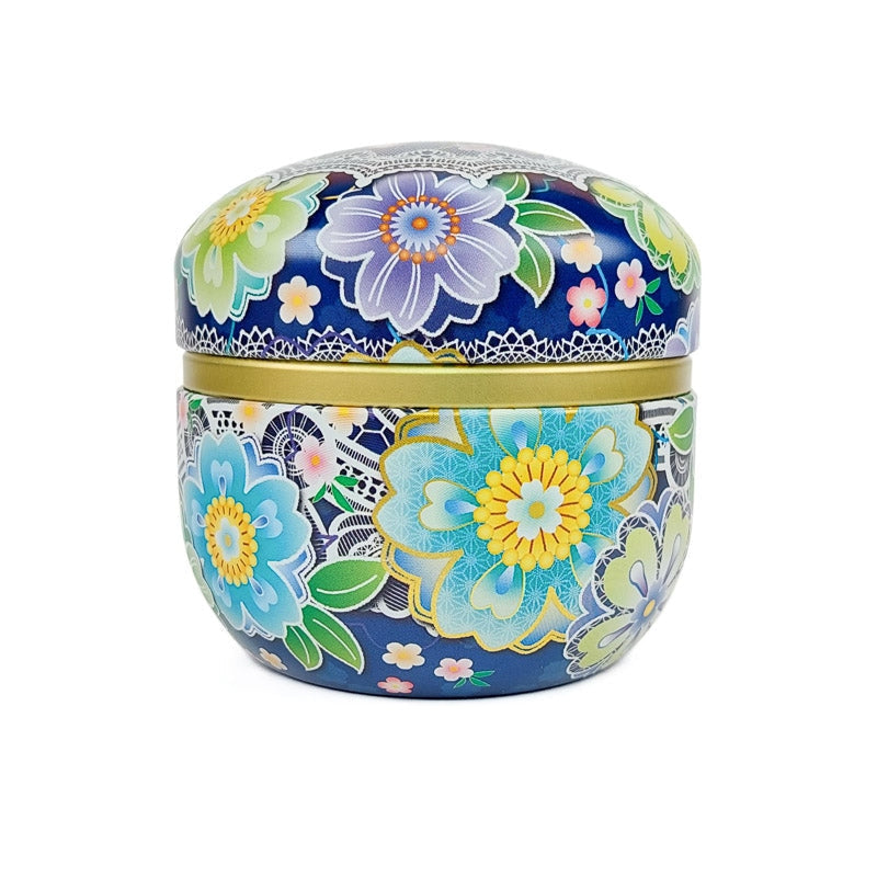 Blue Metal Japanese Tea Box