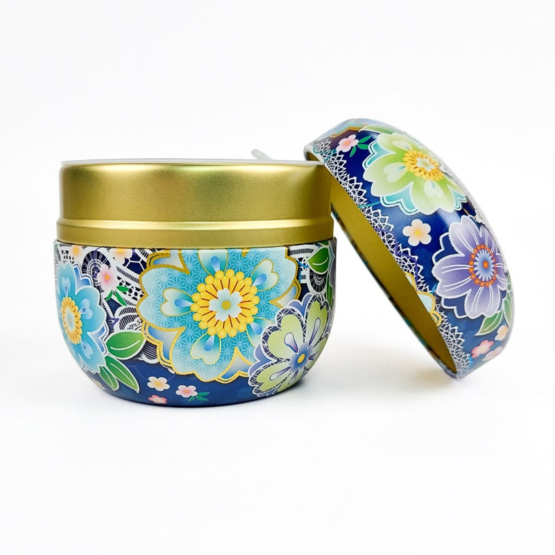 Blue Metal Japanese Tea Box