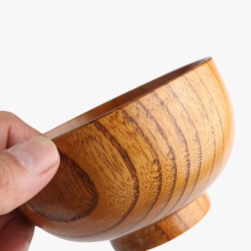 Japanese Wood Soup Bowl