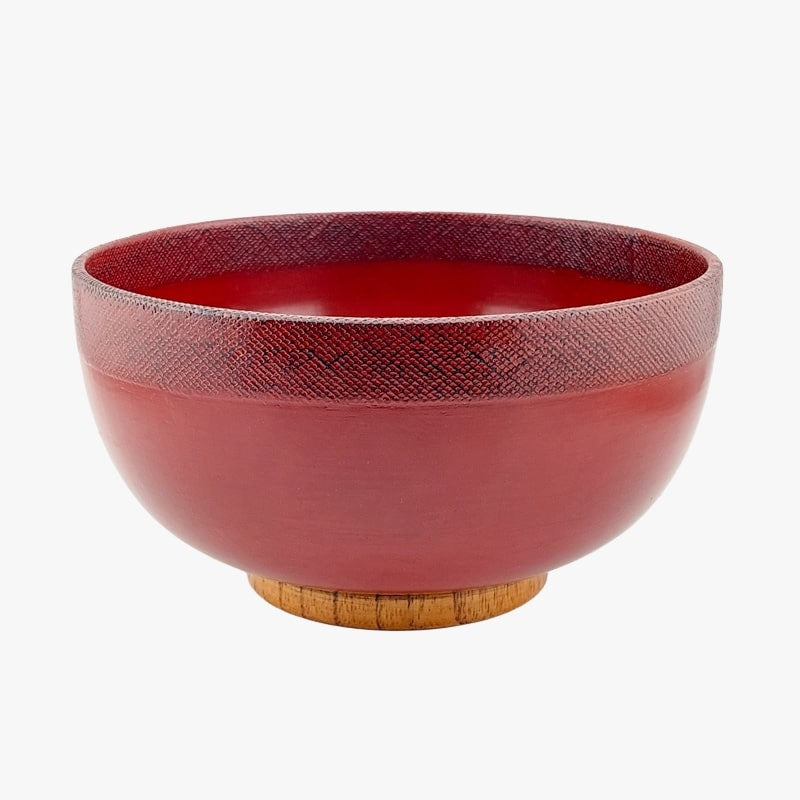 Akai Japanese Lacquered Wood Bowl