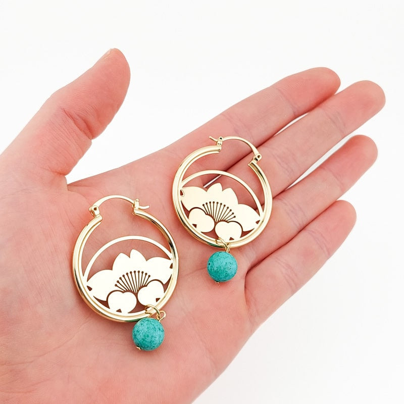 Hana Kamon Japanese Earrings