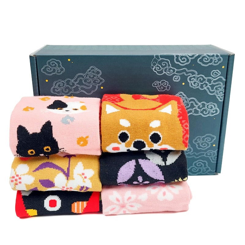 Japanese Socks for Women Gift Box