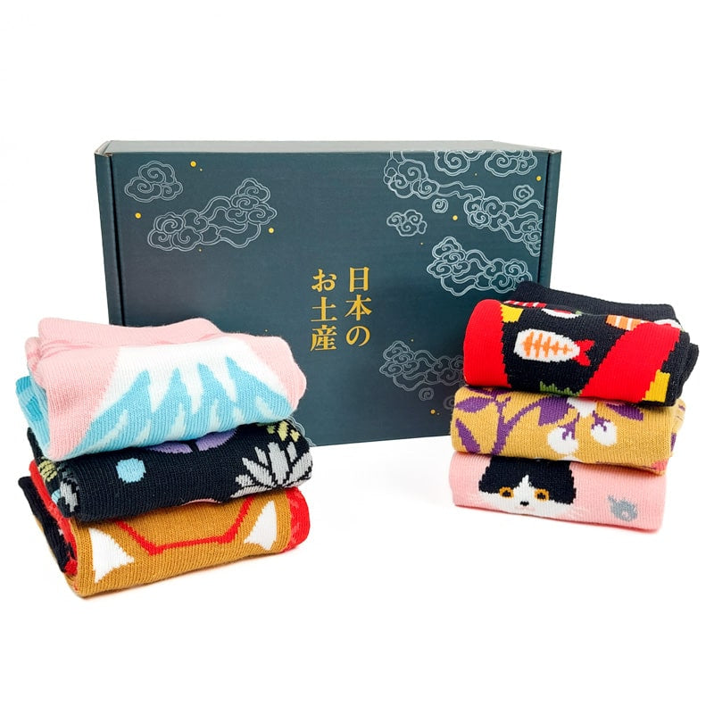 Japanese Socks for Women Gift Box