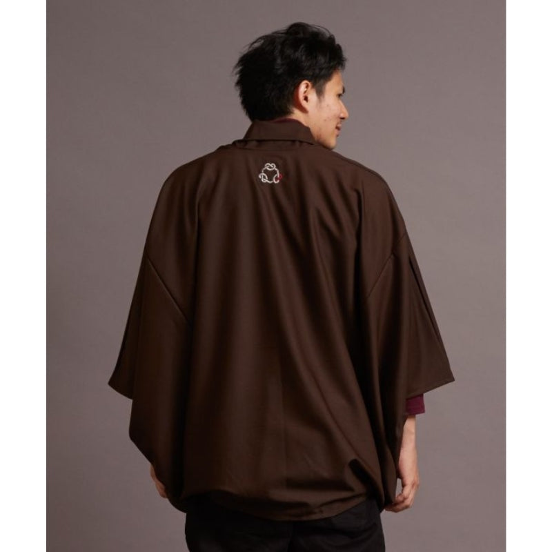 Brown Kimono Jacket Men One Size