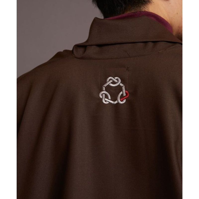 Brown Kimono Jacket Men One Size