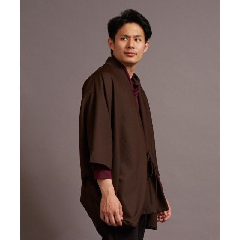 Brown Kimono Jacket Men One Size