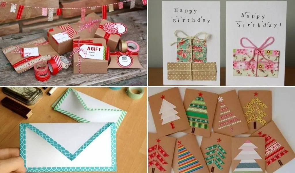 washi tape card and envelope