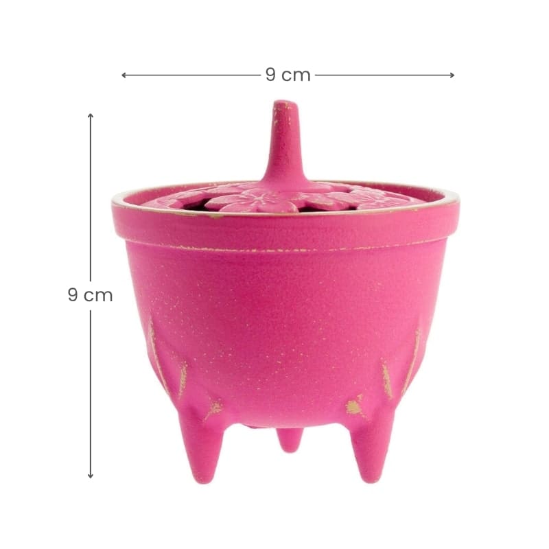 Cast Iron Incense Burner - Iwachu - Pink