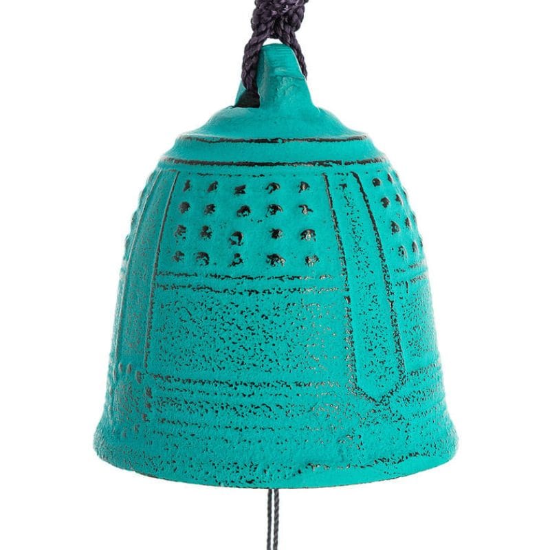 Cast Iron Wind Chime - Iwachu Turquoise - 2.2